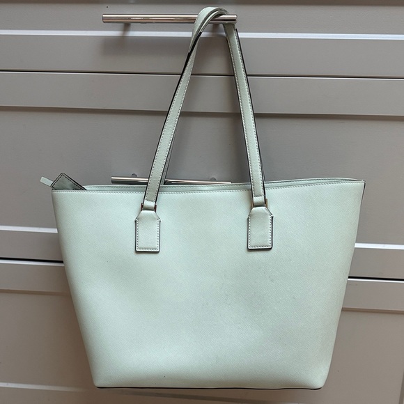 Kate Spade Leather Tote Bag Light Mint - Picture 3 of 14